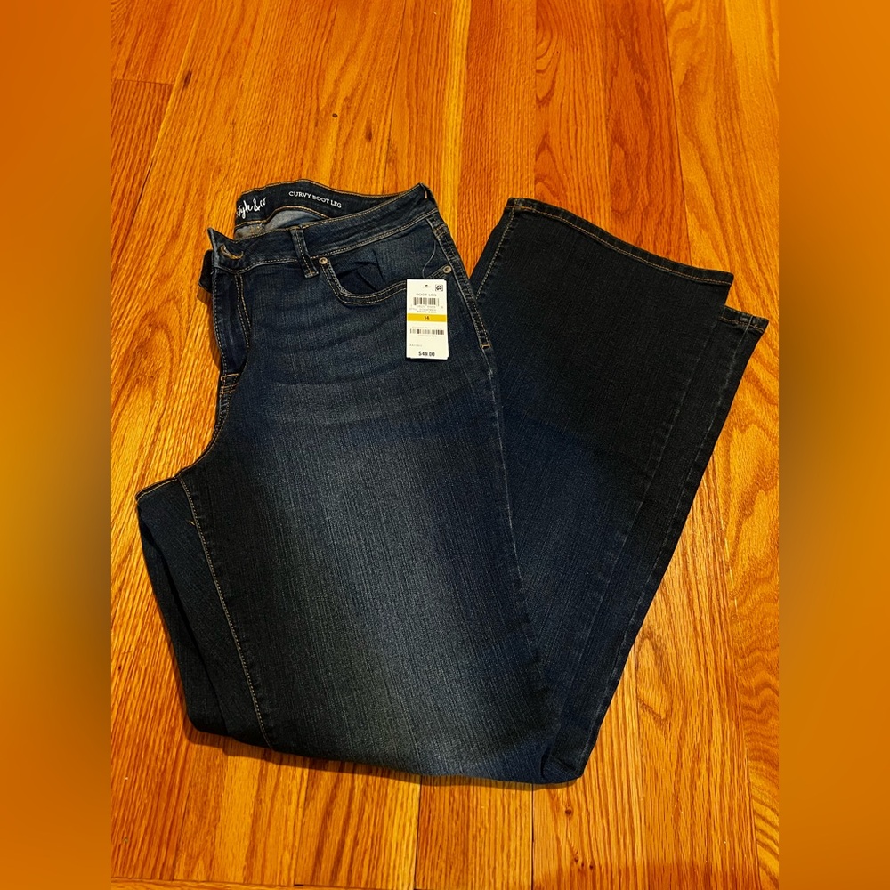 Style & Co. Women's Boot Cut Jeans - Dark Blue